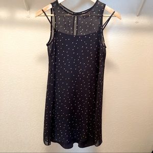 Juicy Couture Navy Blue Dress With Pink And Peach Dots - S